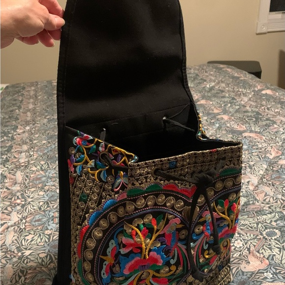 Colorful Embroidered Backpack - Picture 4 of 7